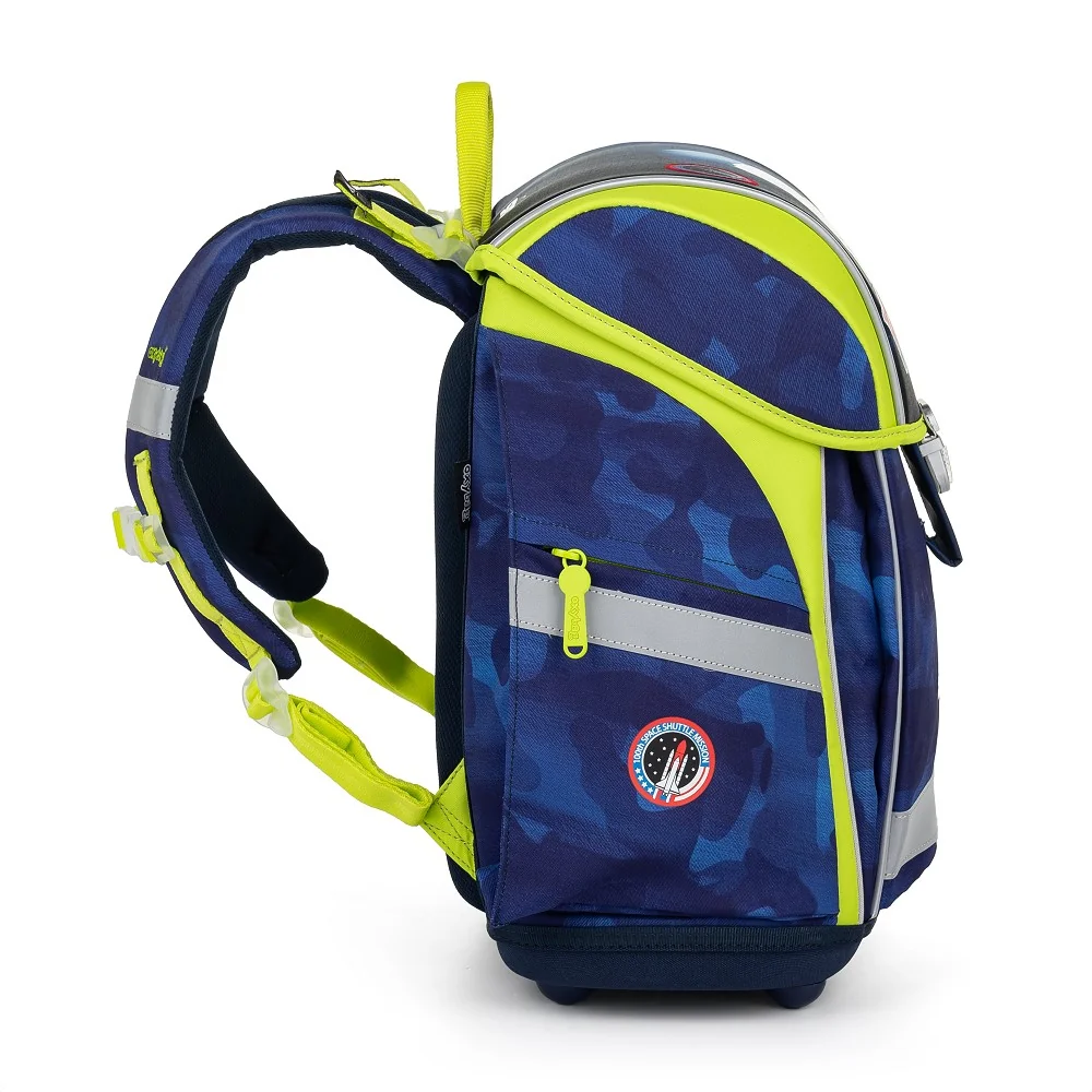 Oxybag Školní batoh PREMIUM LIGHT Space, modro-žlutý