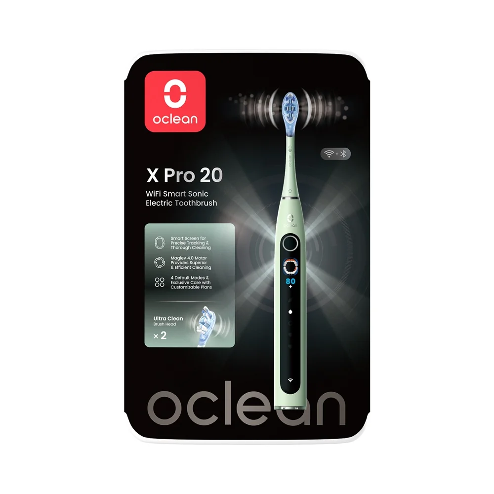 Oclean X Pro 20 sonický kartáček zelený