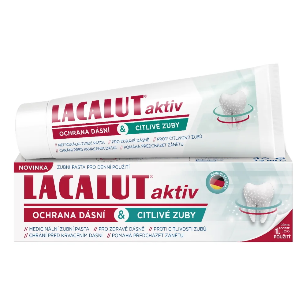 Lacalut Aktiv Ochrana dásní & citlivé zuby zubní pasta 75 ml
