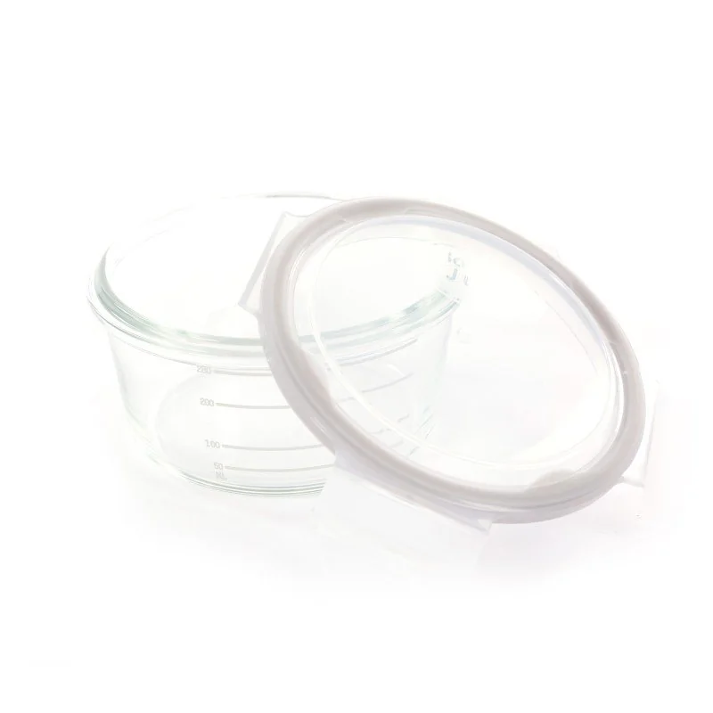 Bo Jungle skleněné misky s víčky B-Glass Bowls 280ml White/Grey/Blue 