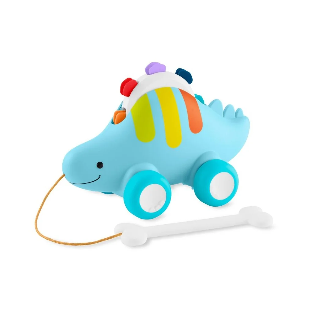 SKIP HOP Hračka tahací hudební 3v1 Eplore&More Dinosaurus 12m+