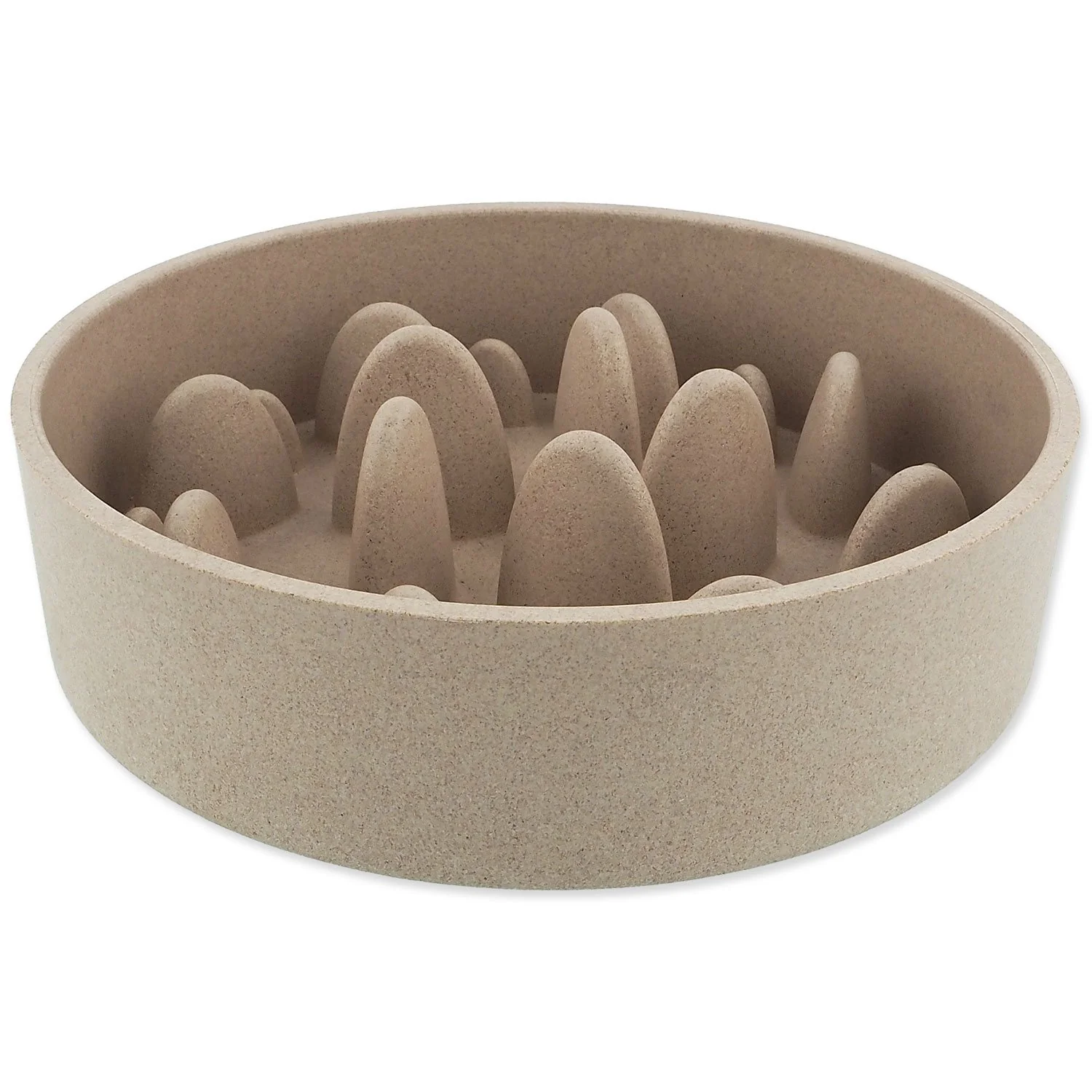 Dog Fantasy Miska proti hltání EcoStyle béžová 21cm, 1350ml