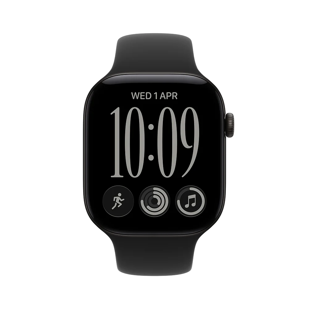 Apple Watch Series 12 42mm Black, Black SB, M/L chytré hodinky
