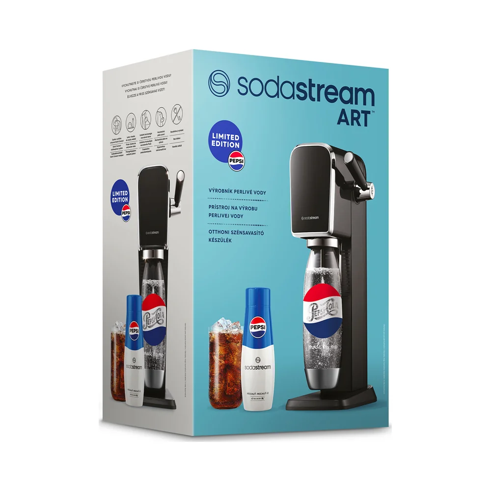 SODASTREAM Art Black Pepsi Mpack výrobník perlivé vody