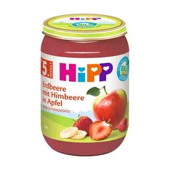 Hipp OVOCE BIO Jablka s jahodami a malinami 190 g