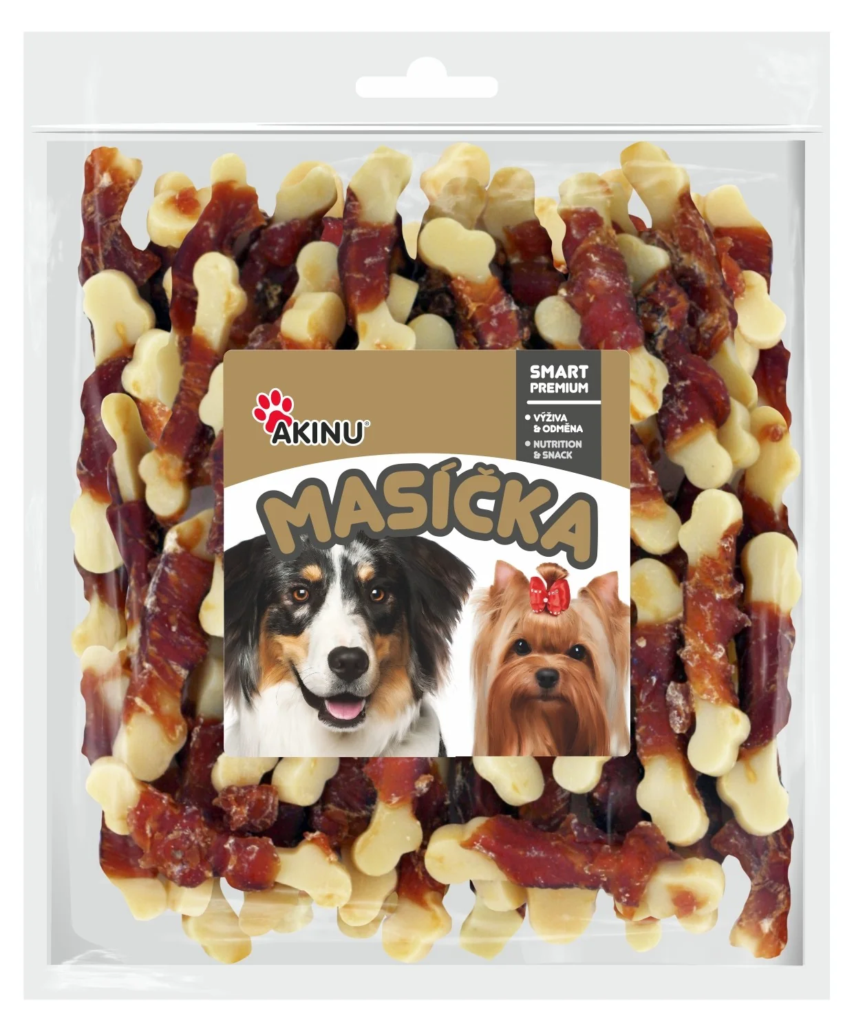 Akinu MASÍČKA Kostička s kuřecím masem pamlsek pro psy 2 x 300 g