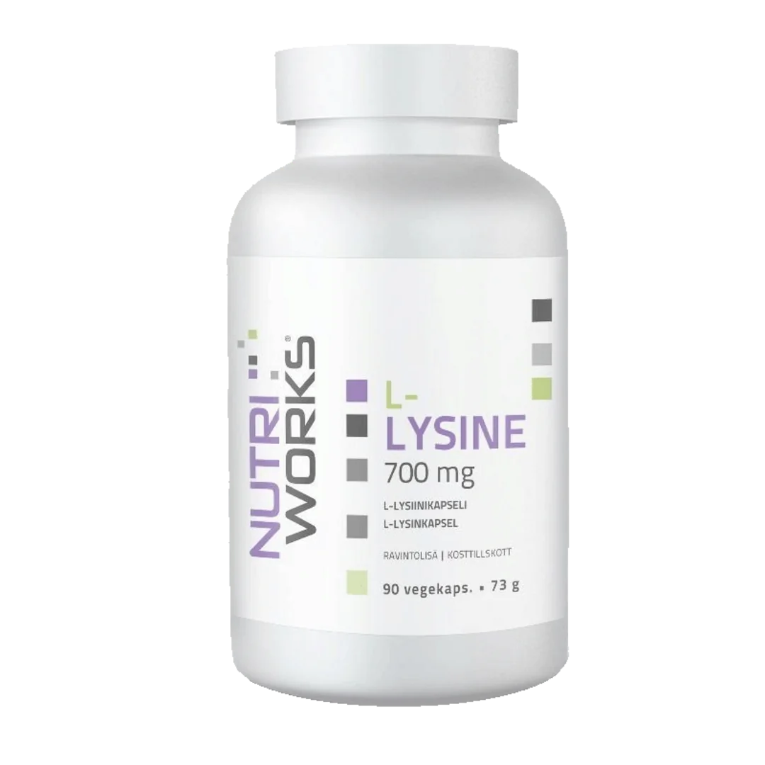 NutriWorks L-Lysine 700mg - 90 kapslí