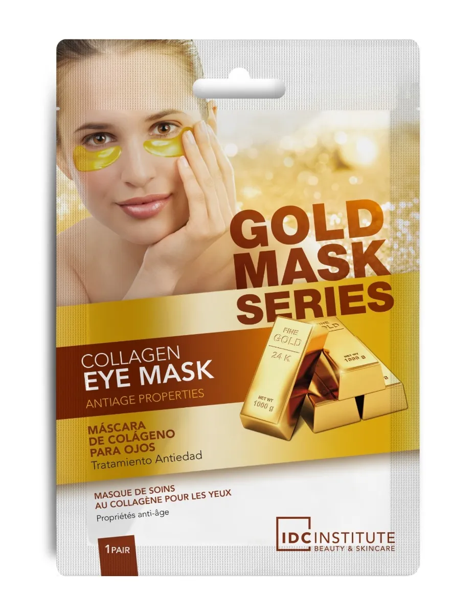 IDC Institute Gold Maska na oční okolí s kolagenem 8 g