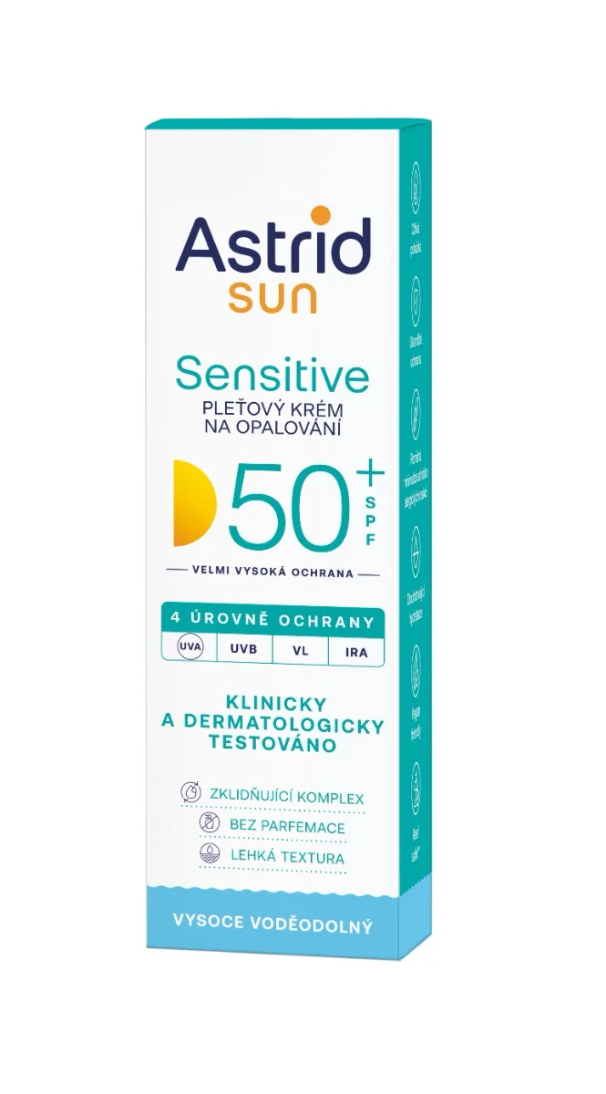 Astrid SUN Sensitive Pleťový krém na opalování SPF50+ 50 ml