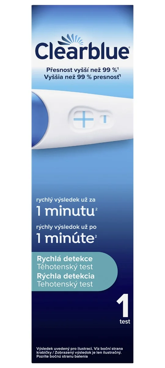 Clearblue PLUS rychlá detekce těhotenský test 1 ks