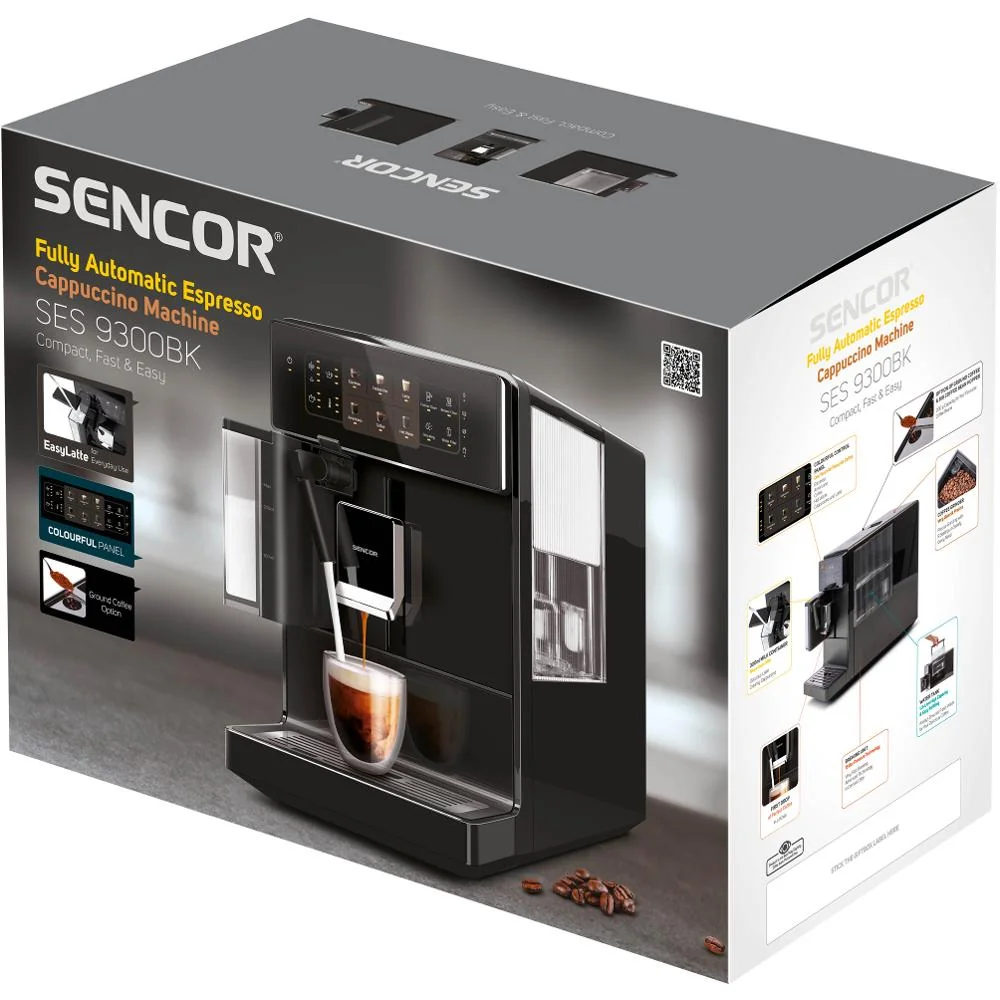 SENCOR SES 9300BK Espresso automatický kávovar černý