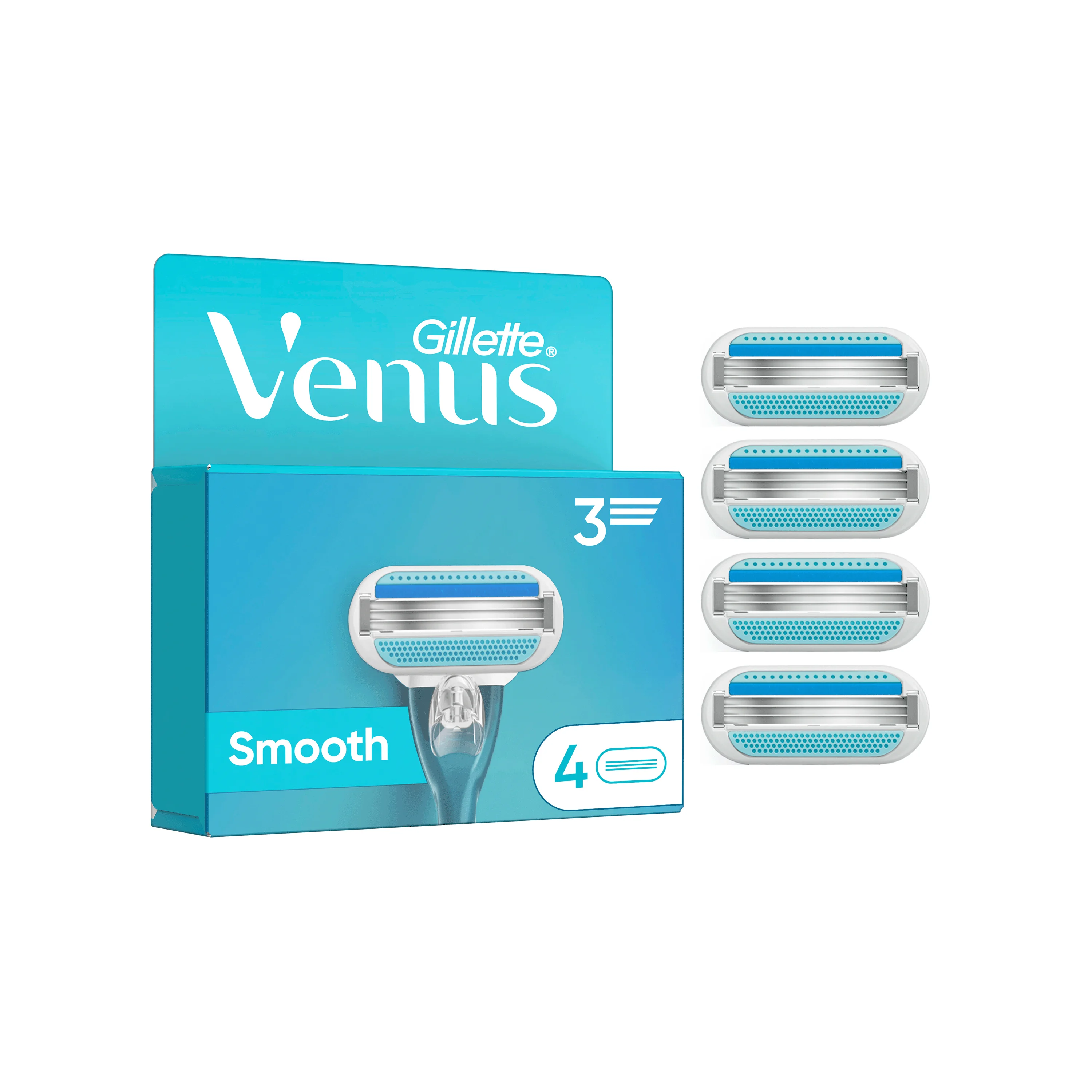 Gillette Venus Smooth náhradní hlavice 4 ks
