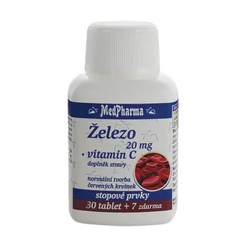 Medpharma Železo 20 mg + vitamin C 37 tablet