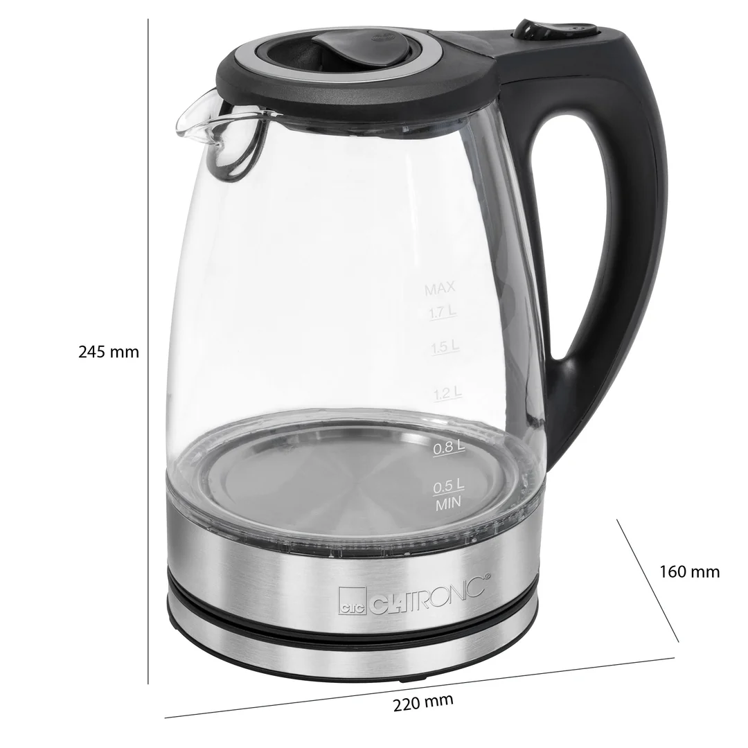 CLATRONIC WKS 3744 rychlovarná konvice sklo 1,7L