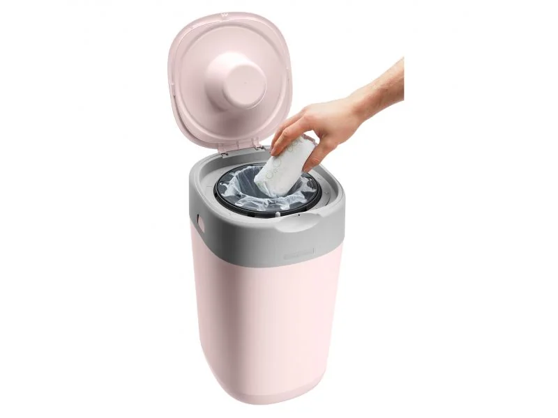 Tommee Tippee Koš na pleny Twist & Click 1 ks růžový