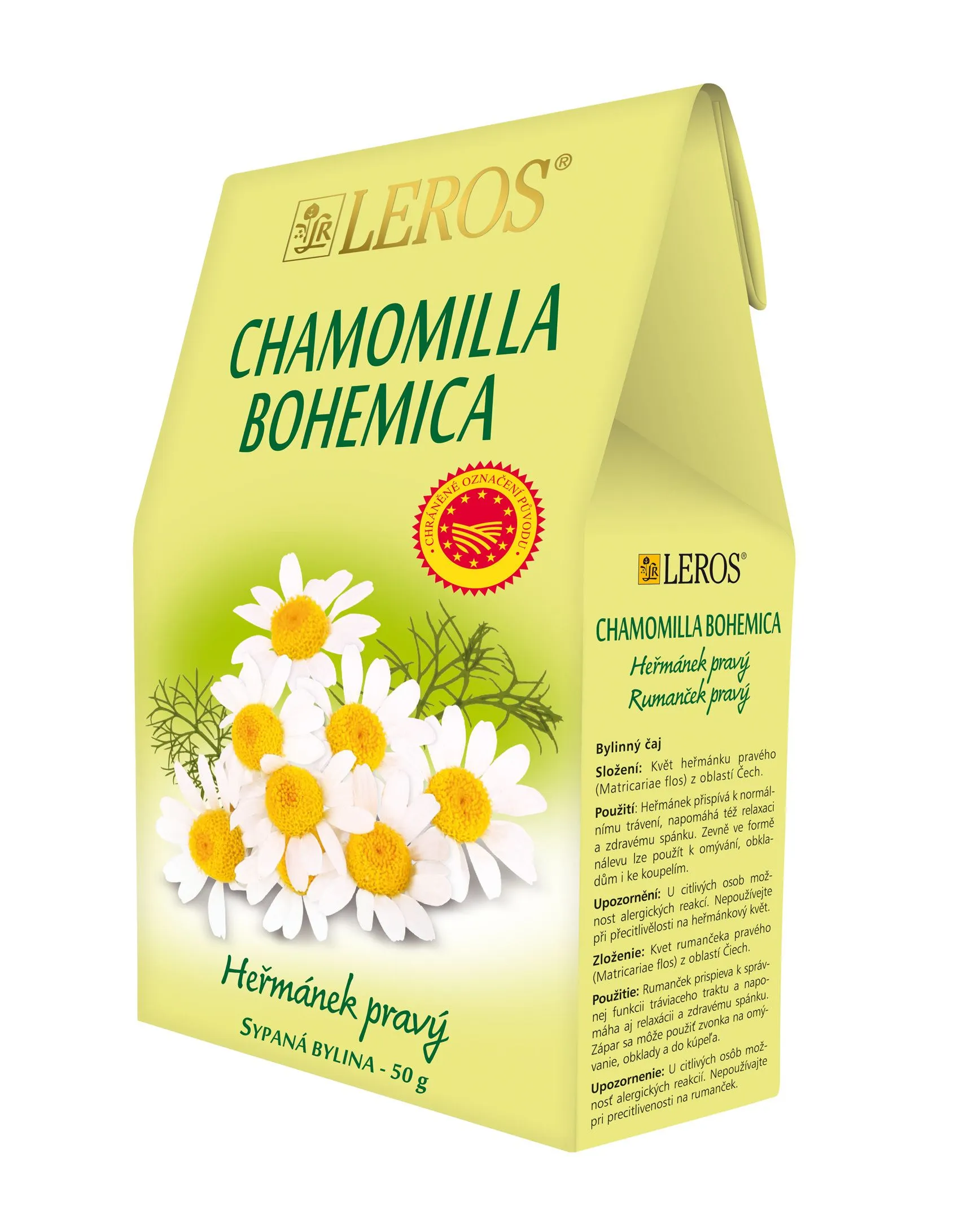 Leros Chamomilla bohemica sypaný čaj 50 g