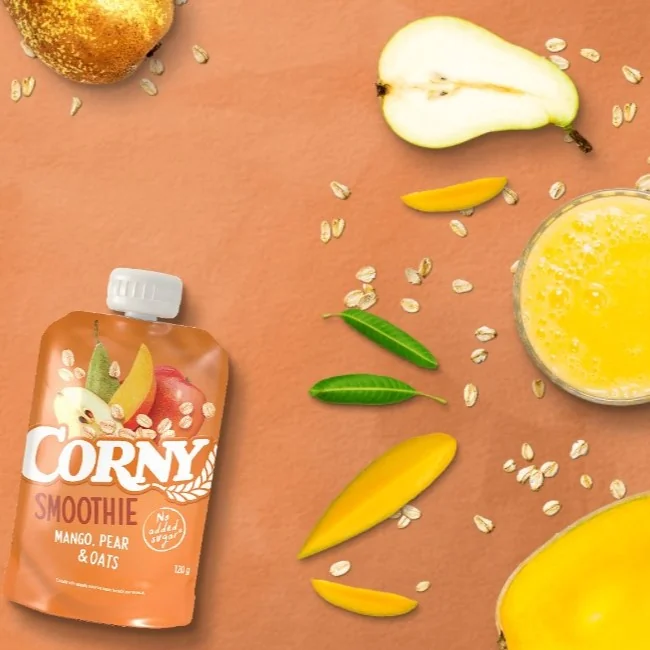 Corny Smoothie mango, hruška, ovesné vločky kapsička 120 g