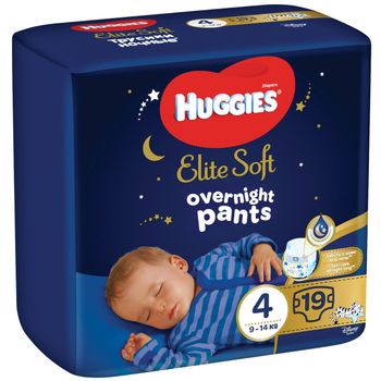 Huggies Elite Soft Pants night 4 9–14 kg 19 ks