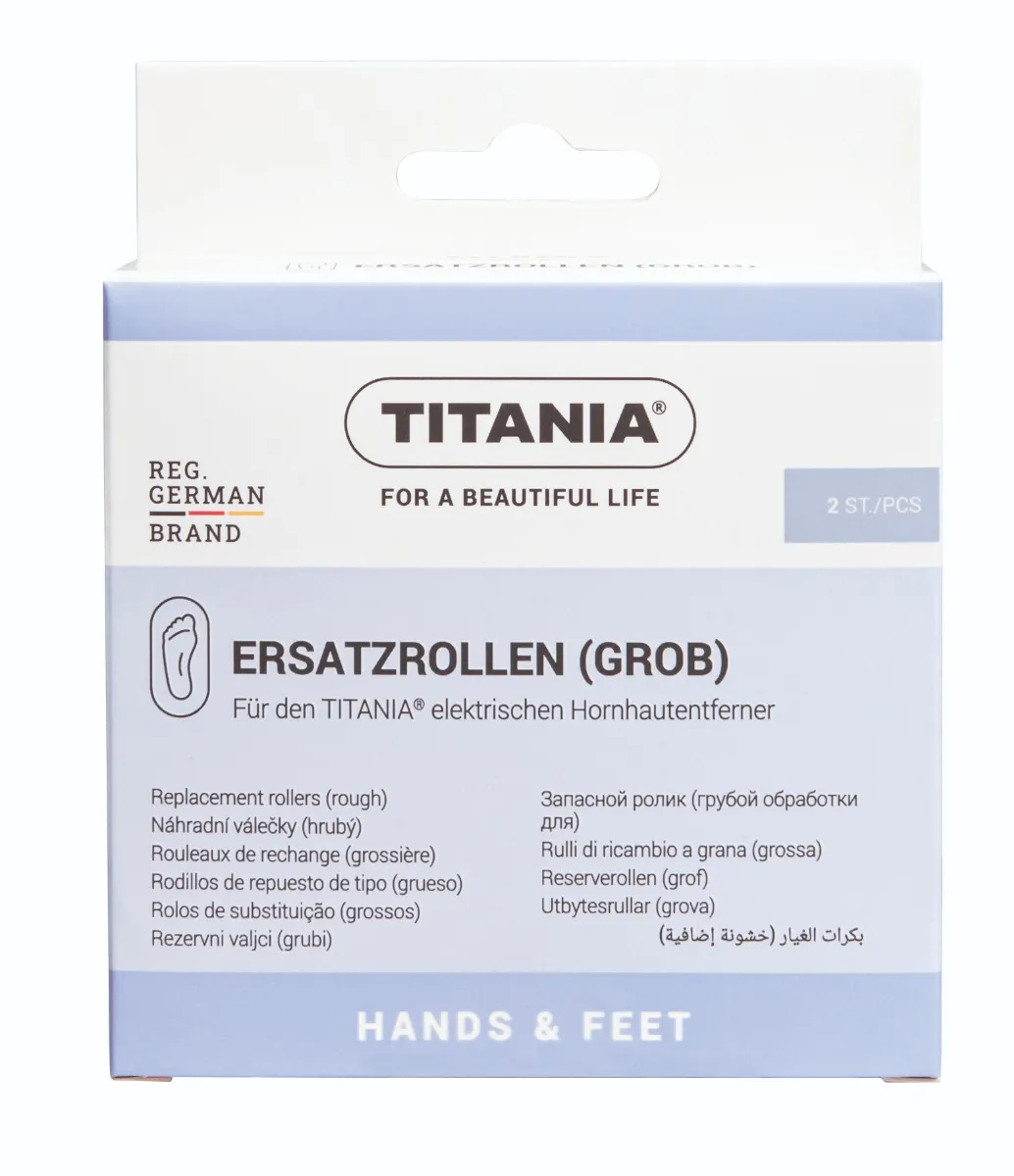 Titania Foot Care Náhradní válečky do elektrického pilníku hrubé 2 ks