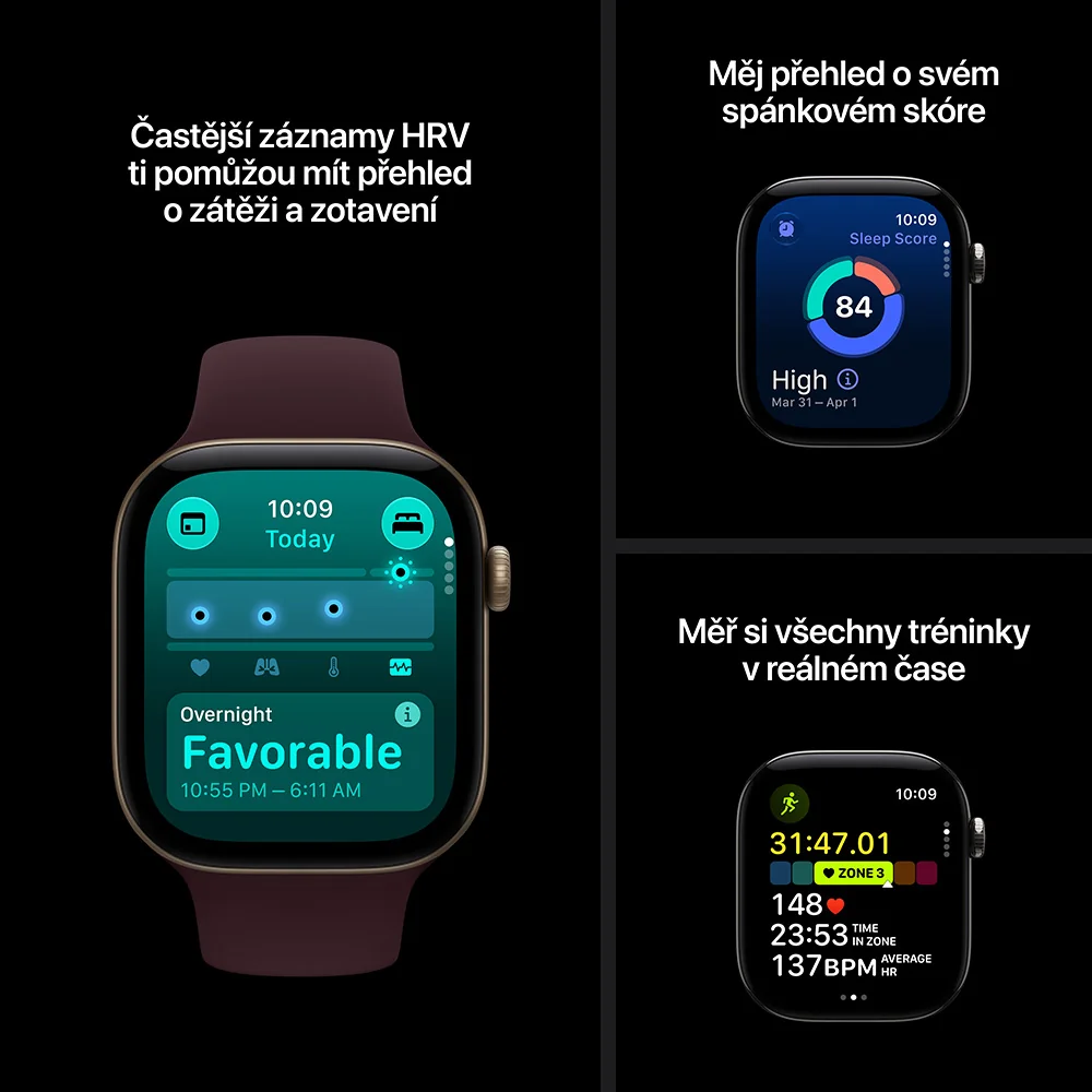 Apple Watch Series 12 46mm S.Grey, N. Blue SB, M/L chytré hodinky