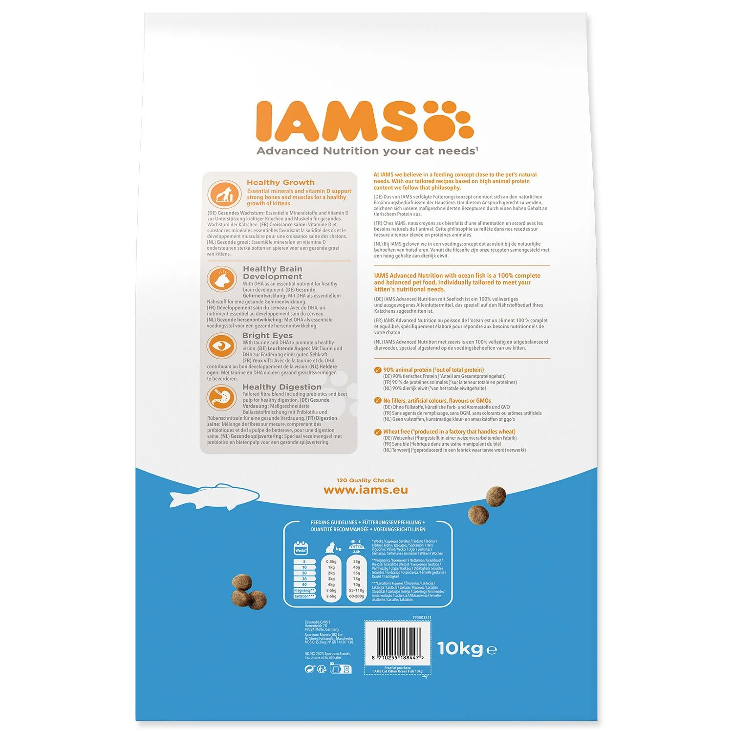 IAMS Krmivo Cat Kitten Ocean Fish 10kg