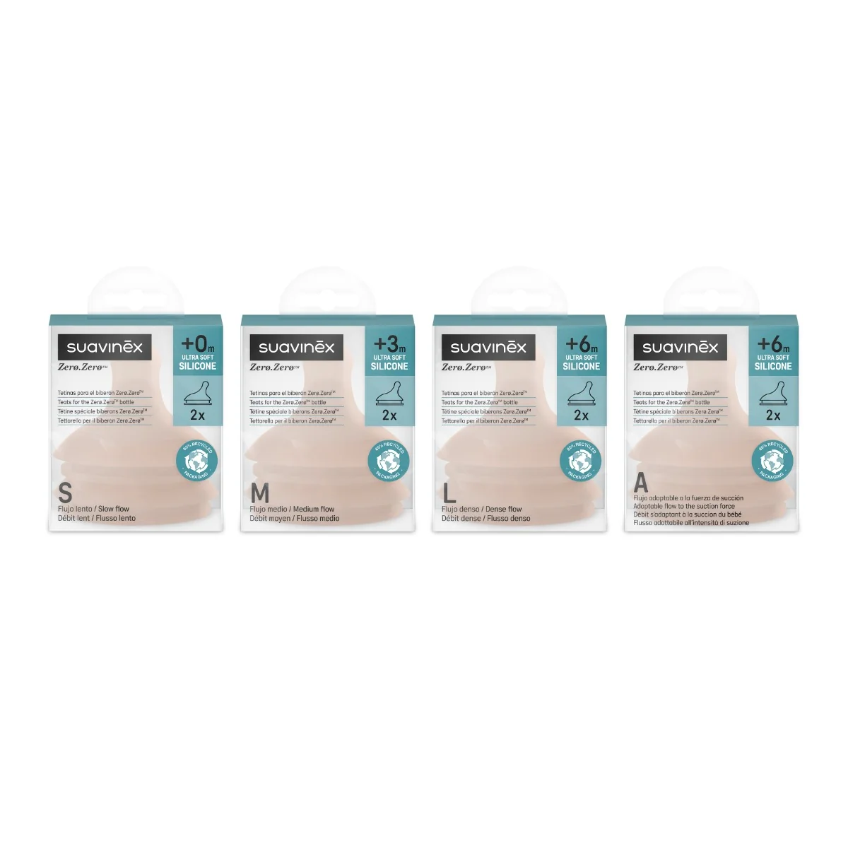 Suavinex Zero Zero Savička Medium M 2 ks