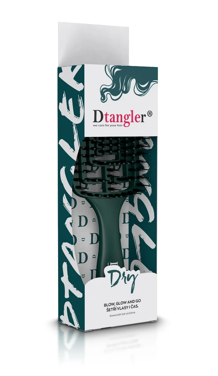 Dtangler Emerald Green kartáč na vlasy 1 ks