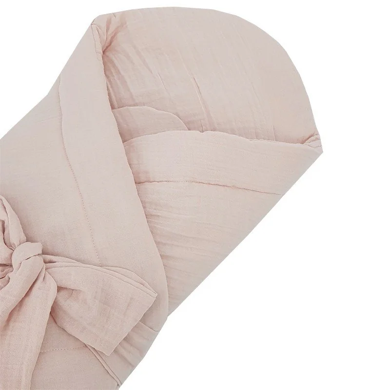 Eko Zavinovačka mušelínová bez vyztužení Powder pink 75x75 cm