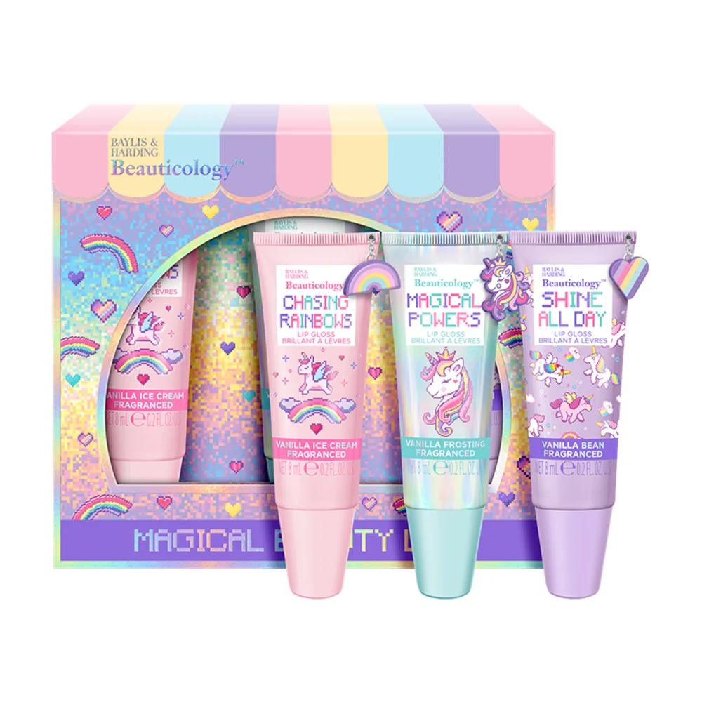 Baylis & Harding Dárková sada lesků na rty Unicorn 3x8 ml