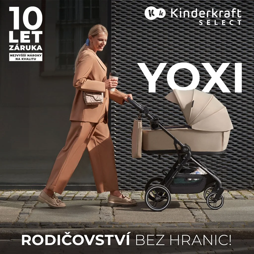 Kinderkraft select Kočárek kombinovaný Yoxi 2v1 Sand Beige