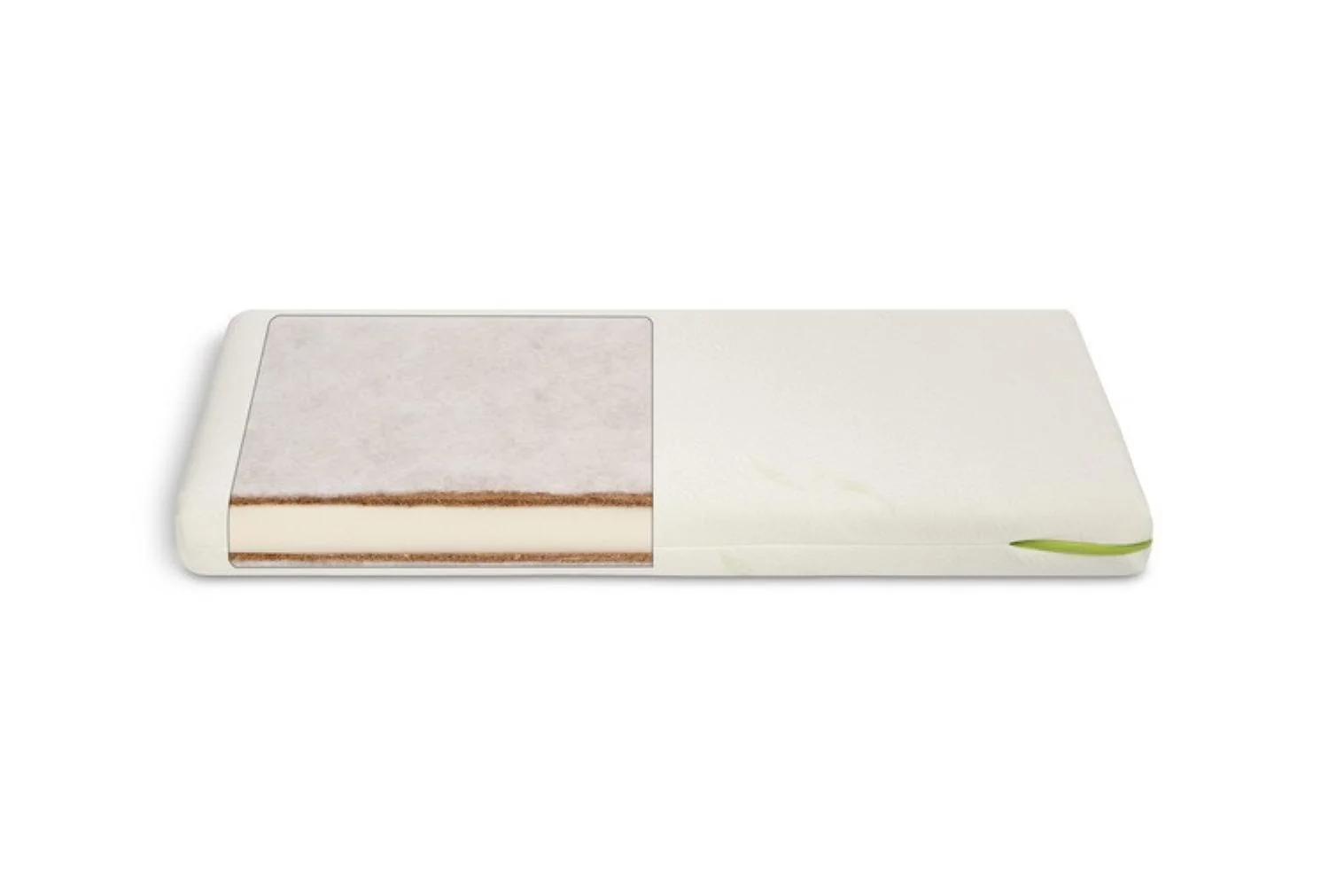 SENSILLO Matrace kokos-pěna-kokos 90×40×8 cm Aloe Vera, Sensillo