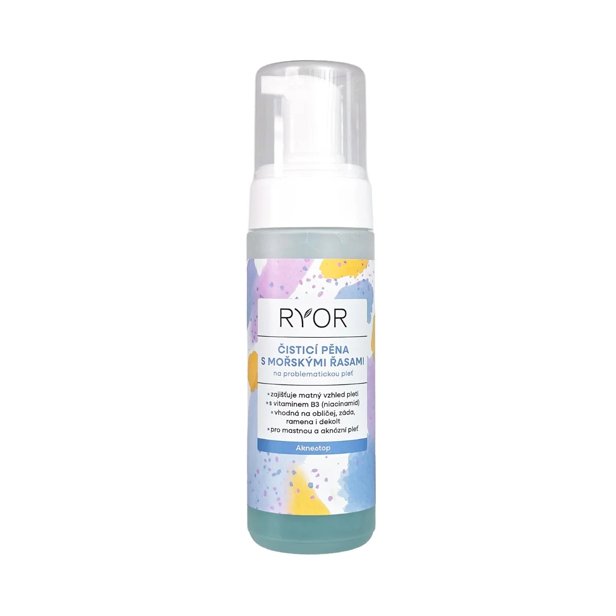 Ryor Aknestop Čisticí pěna s mořskými řasami 160 ml
