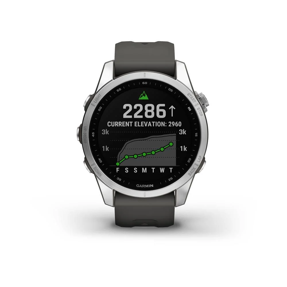Garmin Fenix 7S Standard chytré hodinky Silver/Graphite