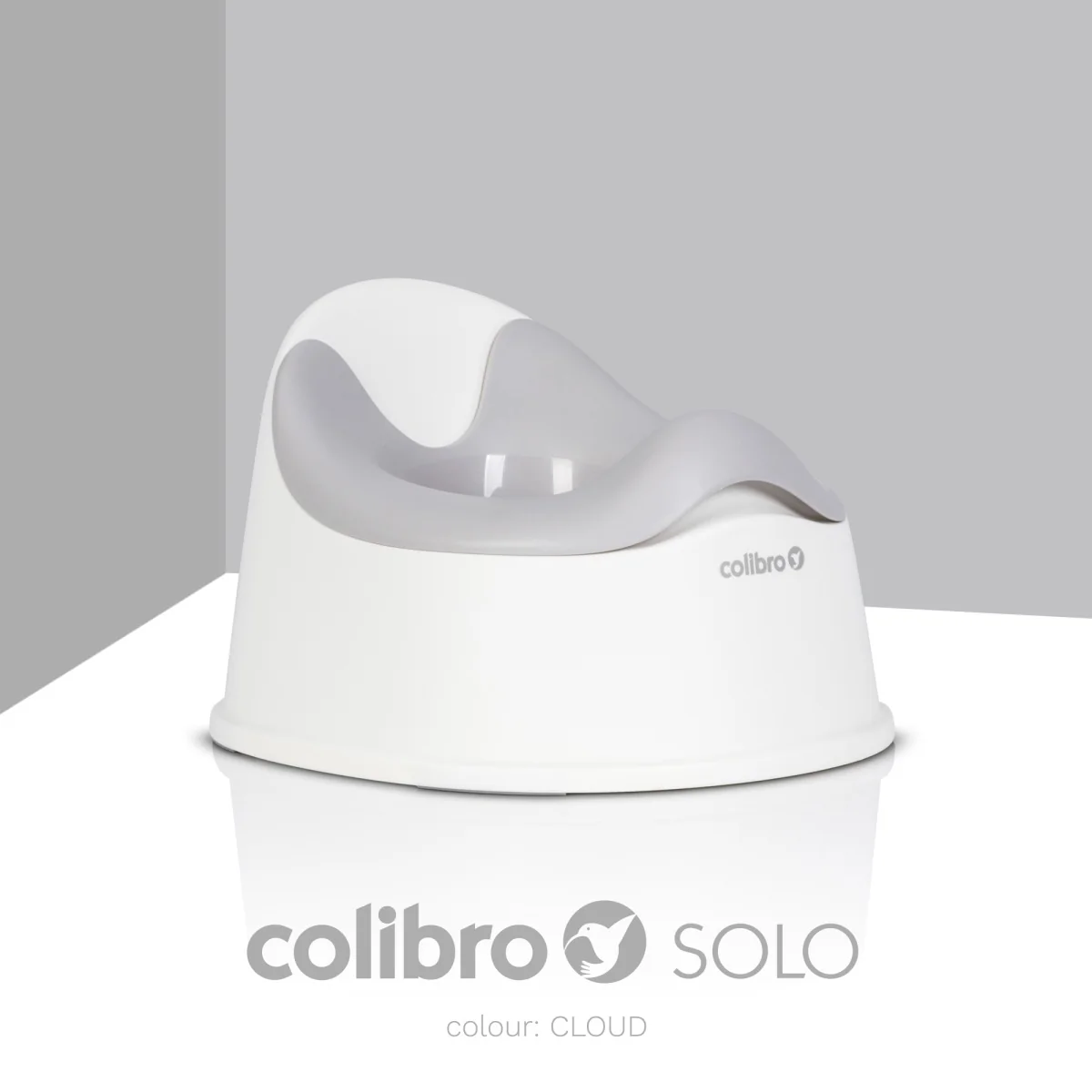 Colibro Dětský nočník, ergonomický Solo cool – šedý, bílý 