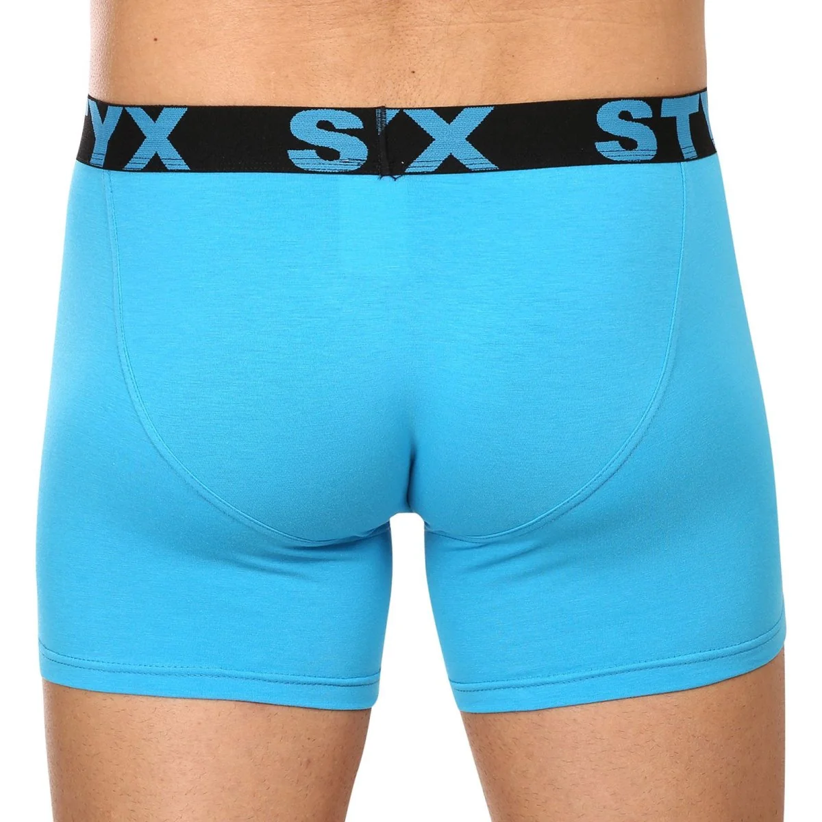 Styx 3PACK pánské boxerky long sportovní guma světle modré (3U1169) L