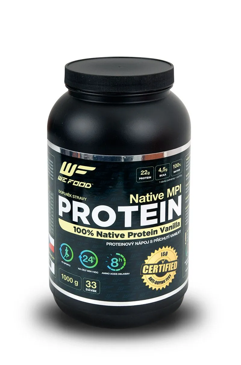 WeFood Nativní mléčný protein MPI vanilka 1 kg