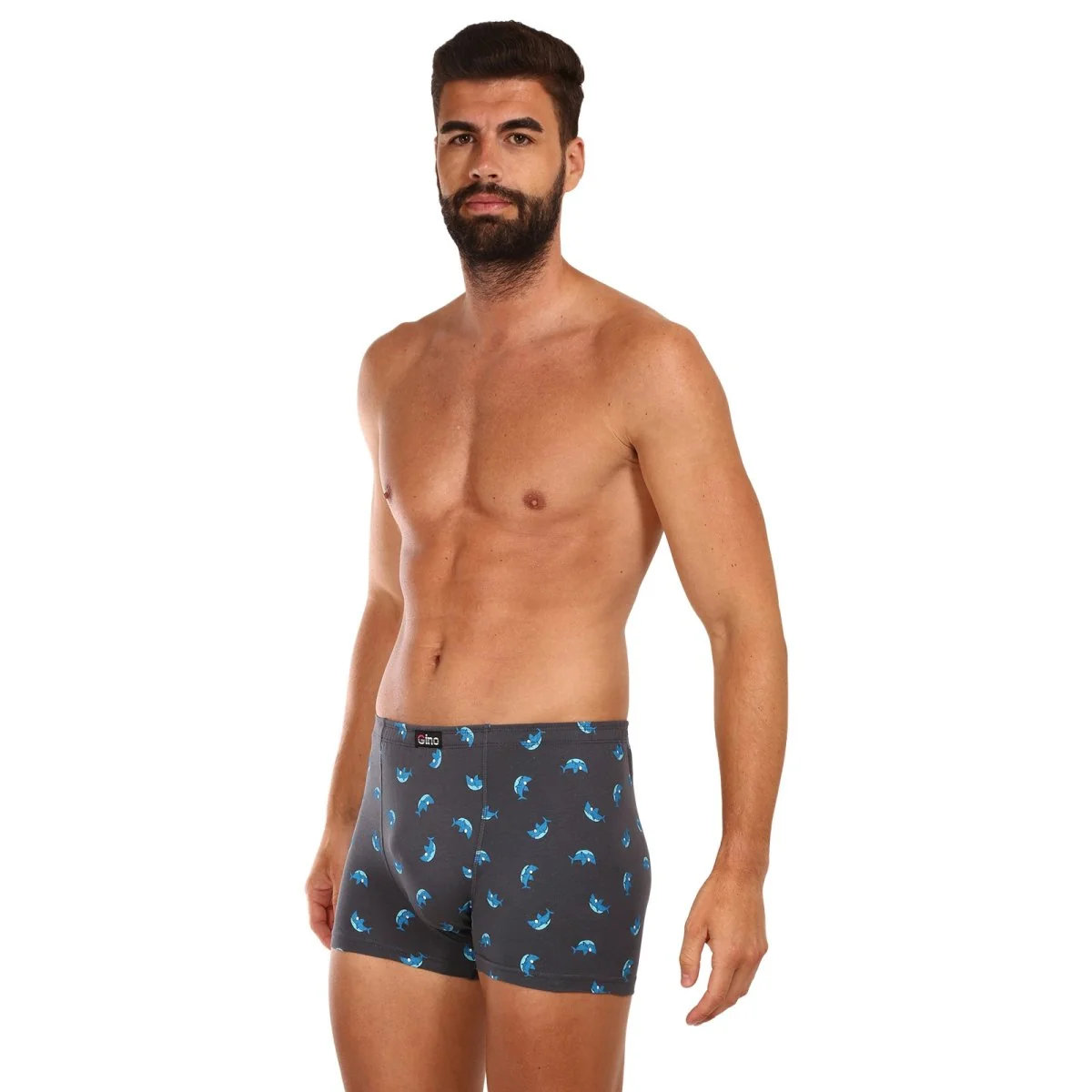 Gino Pánské boxerky šedé (73121) M