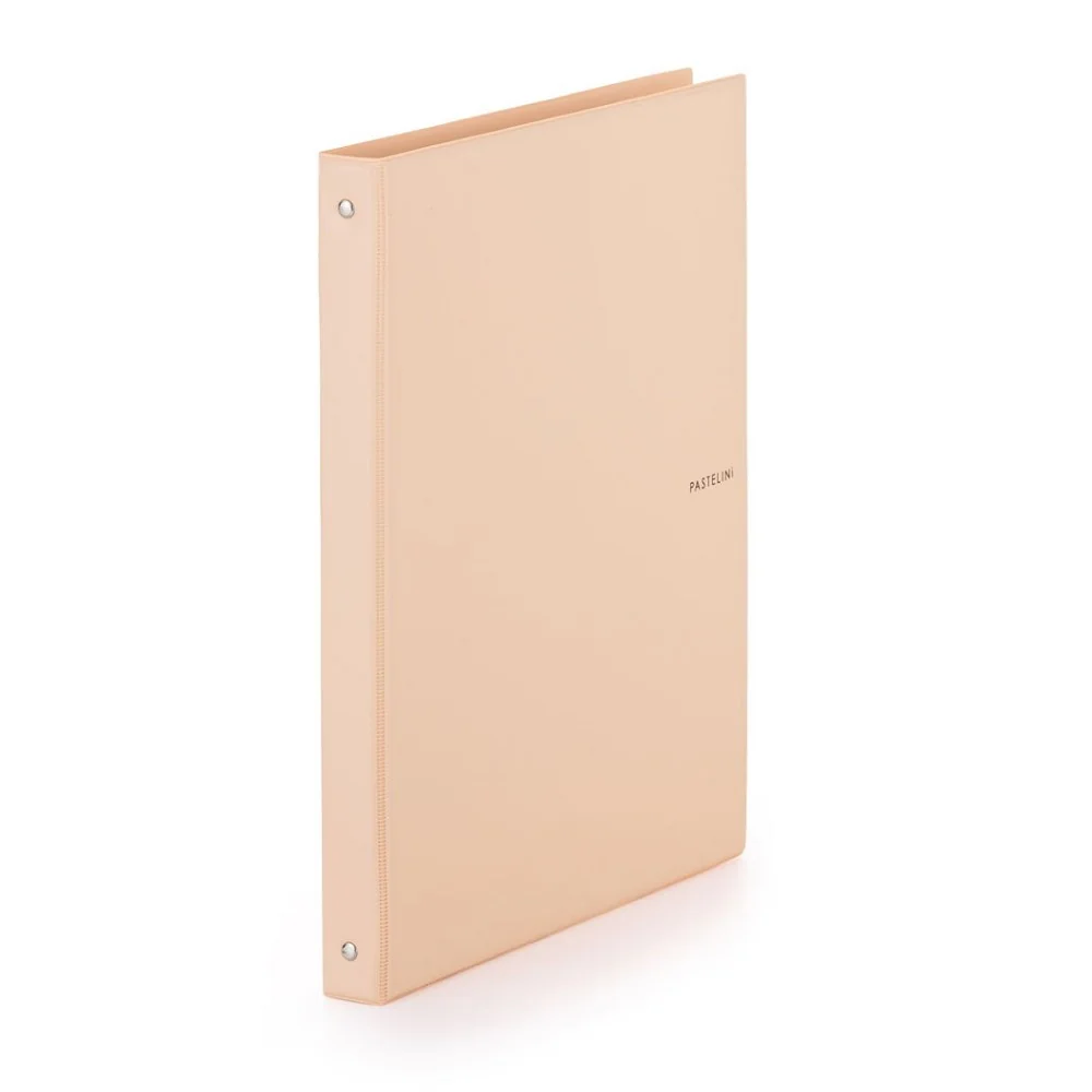 Karton P+P PASTELINi - karis blok A4, PVC, 4kroužkový, 100 listů, meruňkový