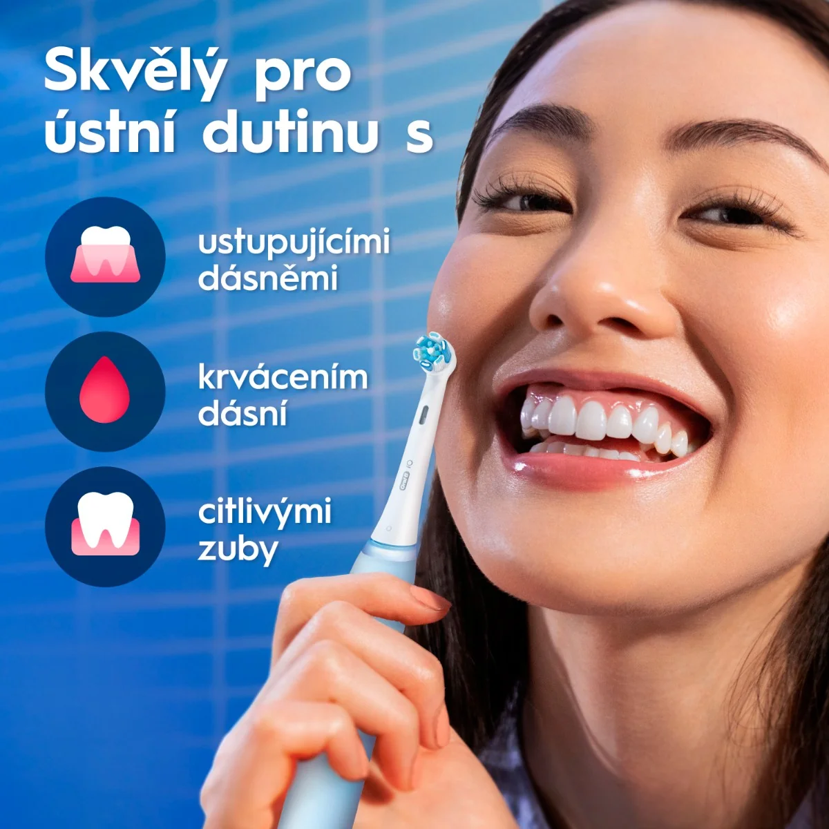 Oral-B iO Series 3 Duo elektrický zubní kartáček 2 ks Black+Ice Blue