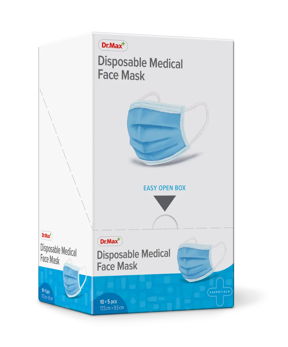 Dr. Max Jednorázová zdravotnická obličejová maska 10x5 ks