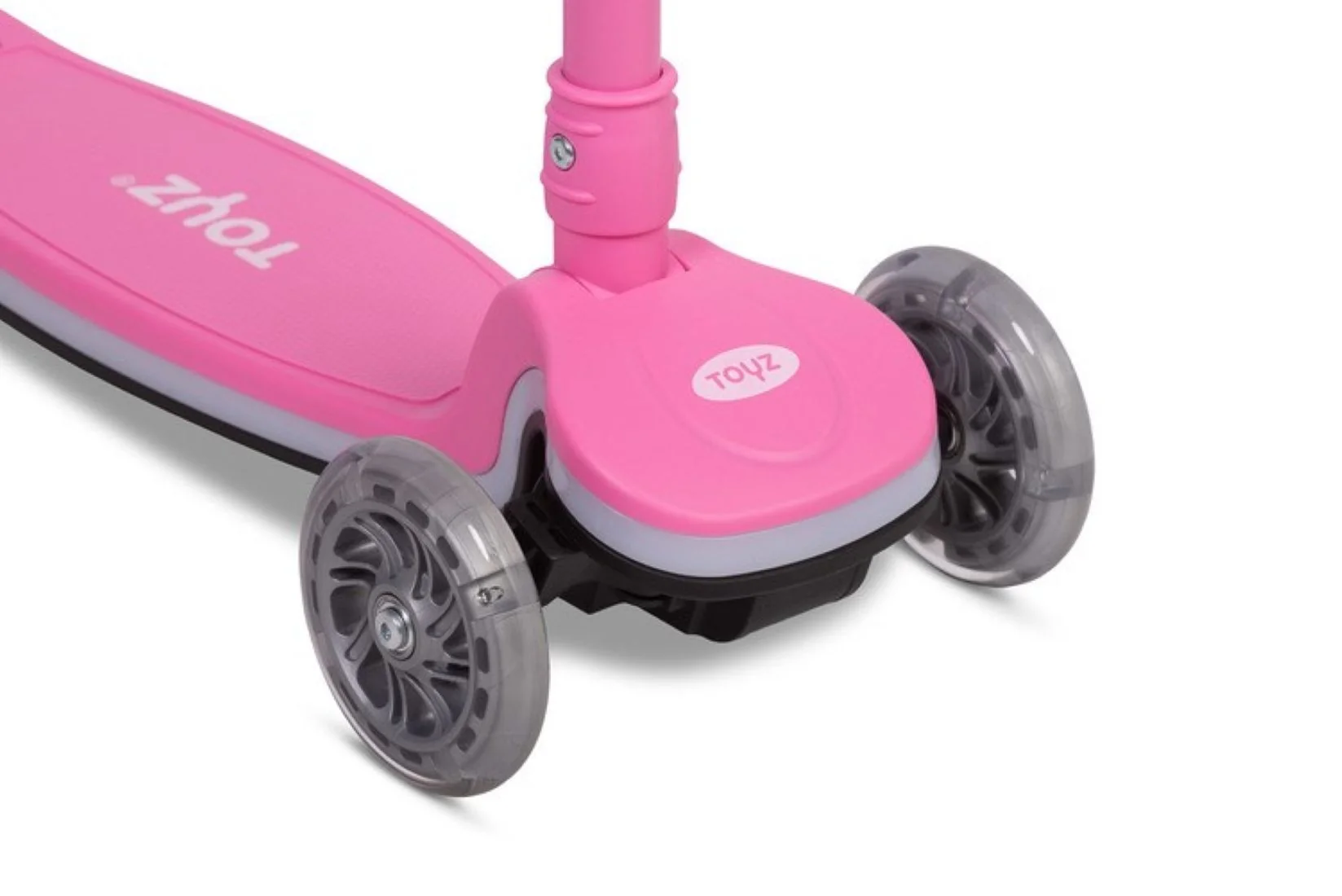 Toyz Koloběžka pro děti, 3 kolová, skútr, carbon - růžová