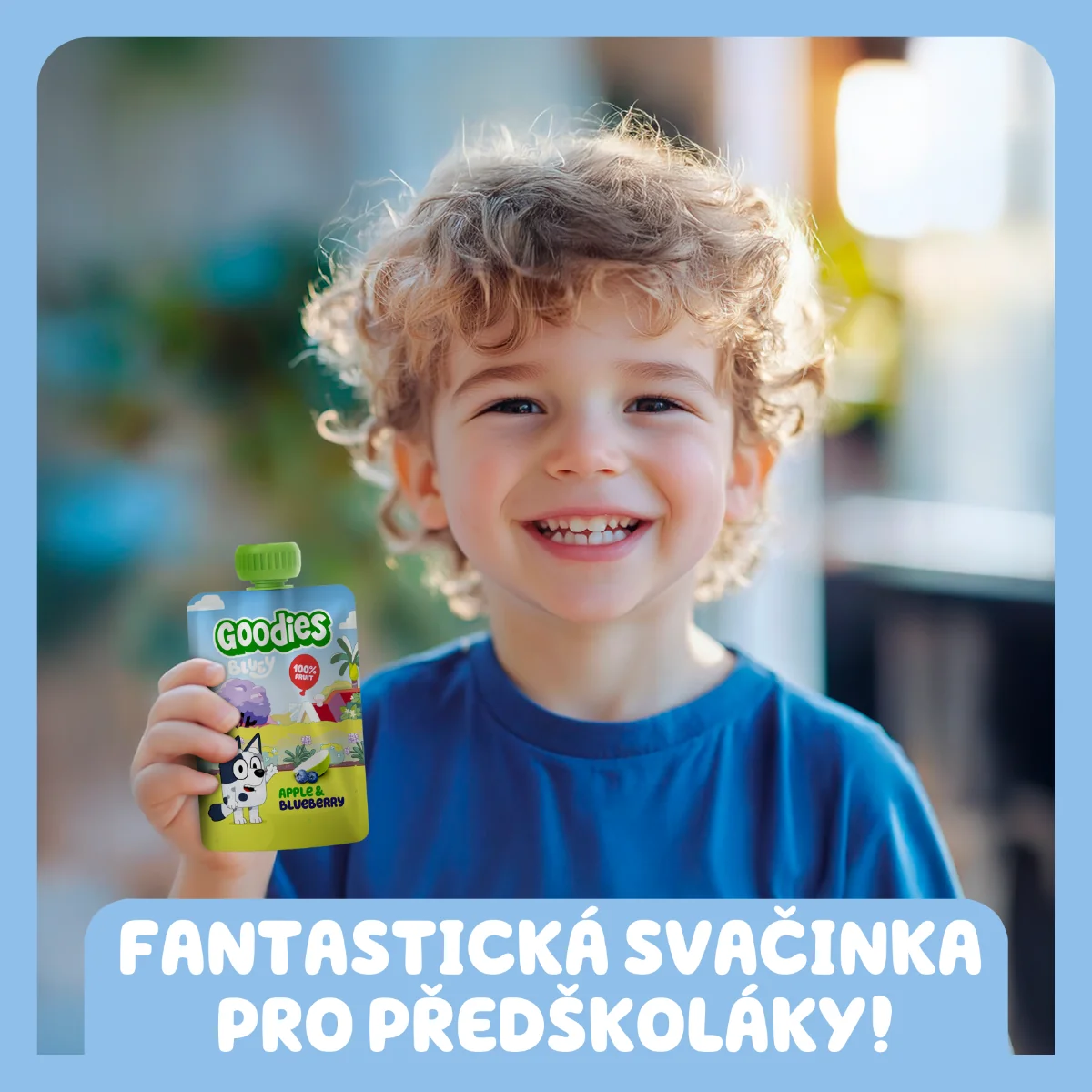 Goodies Bluey Jablko a borůvka 100g kapsička 100 g