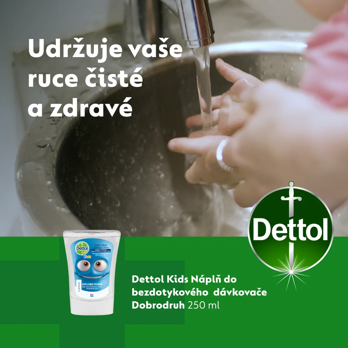 Dettol Kids Náplň do bezdotykového dávkovače Dobrodruh 250 ml