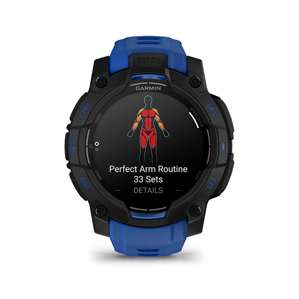 Garmin Instinct 3 AMOLED 45 mm chytré hodinky Black/Blue