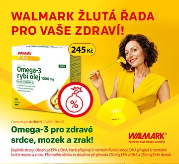 Walmark Omega-3 FORTE sleva 15% (duben 2024)