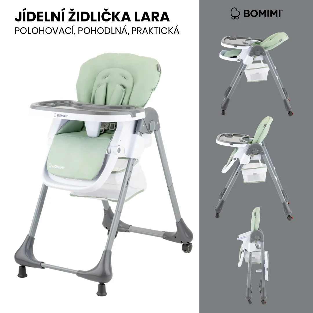Bomimi LARA jídelní židle ekokůže green