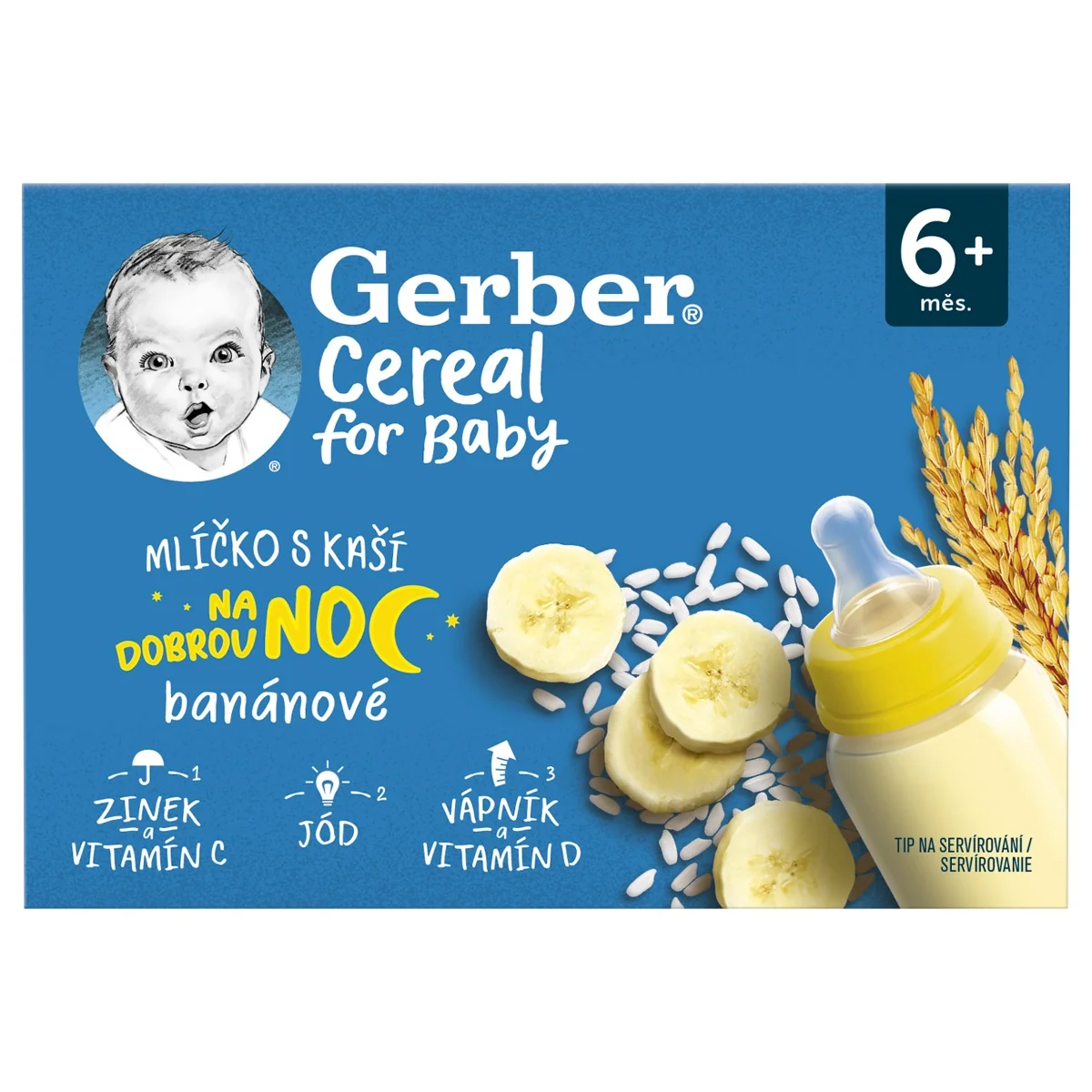 Gerber Cereal Mlíčko s kaší banánové 6m+ 2x200 ml