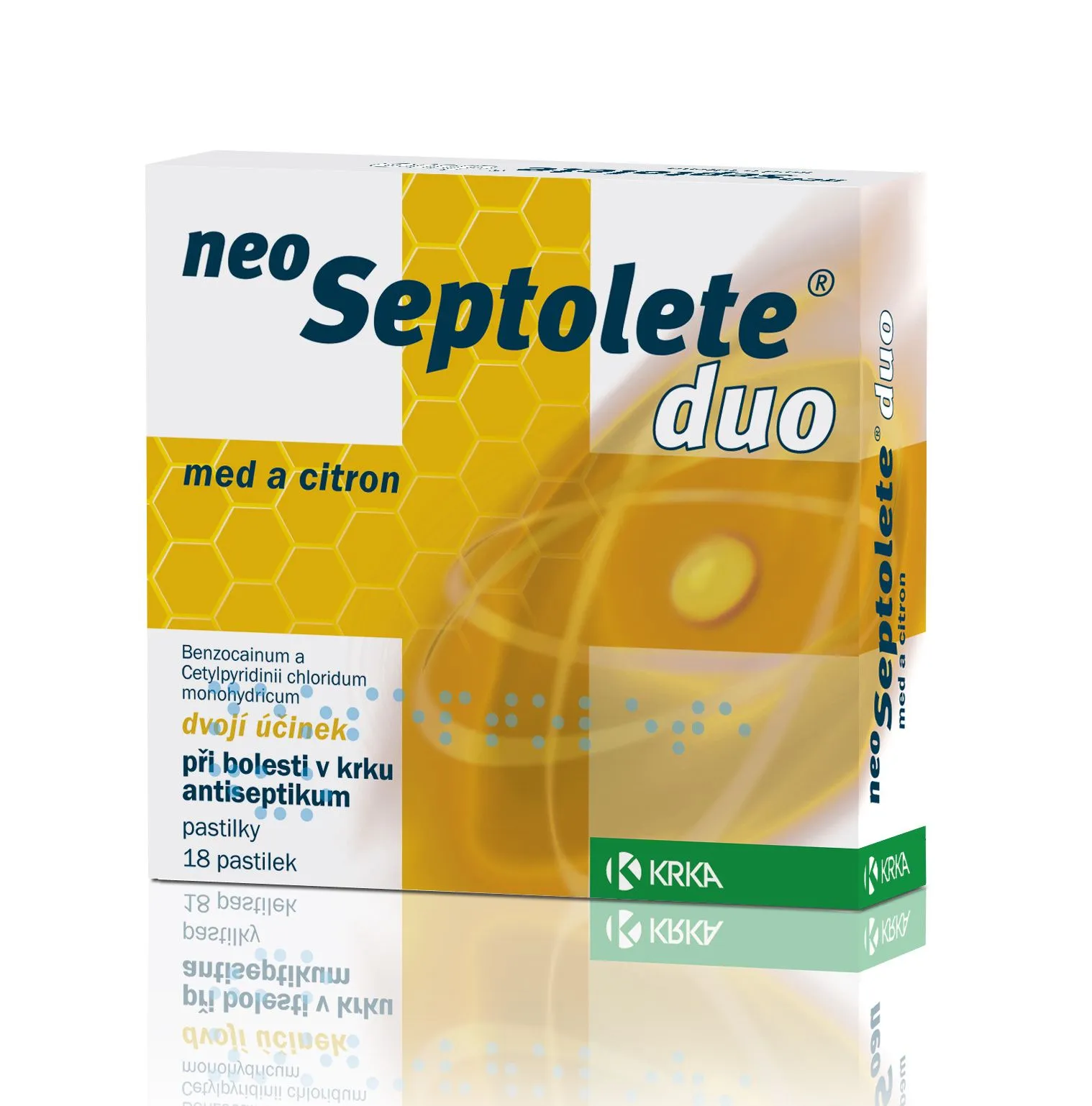 Neoseptolete Duo med a citron 18 pastilek