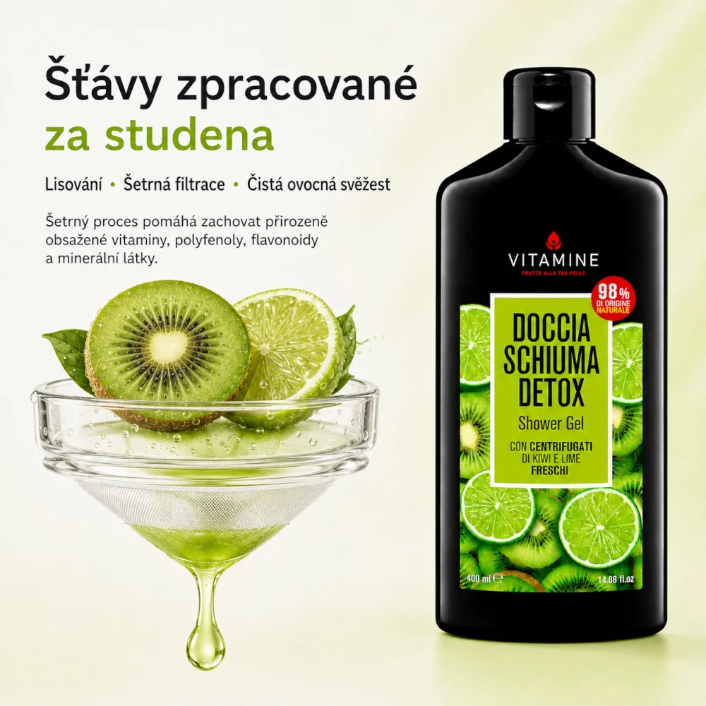 Vitamine Detox Kiwi a limetka sprchový gel 400 ml