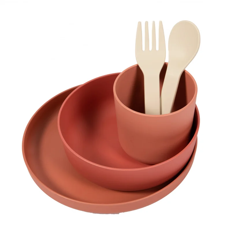 Bo Jungle jídelní sada CPLA 5ks Terracotta 